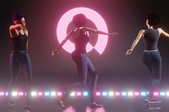 create a 3d animated music and dance video