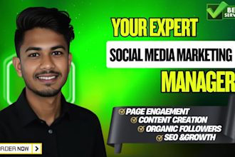 be a social media marketing manager growth,and instagram digital catchy content