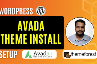 install, setup, customize avada theme