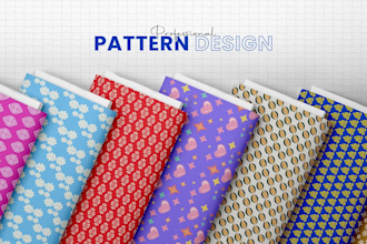 design seamless patterns for fabric and packaging