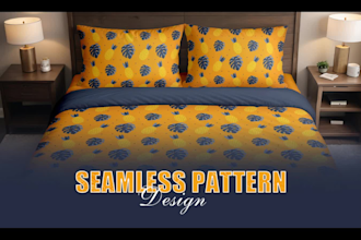 design seamless repeat pattern fabric or wallpaper design