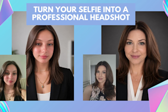 create a professional ai headshot for linkedin and business