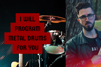 program realistic midi drums for your rock or metal project