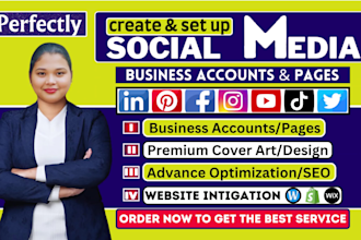 create and set up  your all social media accounts and facebook business page