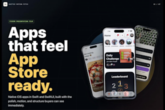 build a polished app store ready native ios app with swiftui