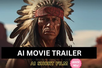 create captivating 4k generated ai short film, ai shorts or movie trailer