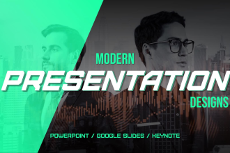 design a modern and professional powerpoint presentation