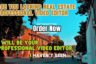 do professional real estate video editing