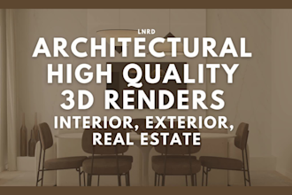 create high quality 3d renders for interiors and exteriors