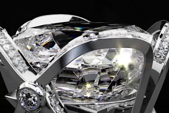 do fine jewelry realistic render animation 360