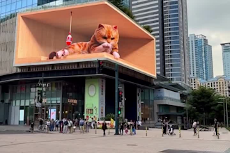 create anamorphic billboard animation for led wall, led screen and stage show