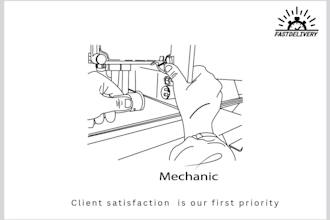 create product vector line art, instruction manuals, convert images to vector