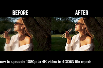 enhance, improve, and upscale low quality to 4k