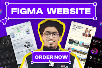 design figma website, figma design website, figma landing page, website mockup