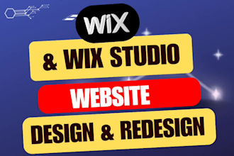 design and redesign wix landing page or edit wix website, wix ecommerce website