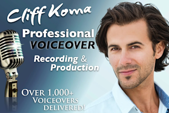 record a smooth american male voiceover