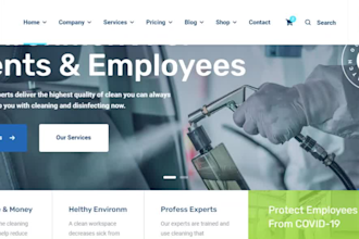design clean business responsive website redesign cleaning website booking koala