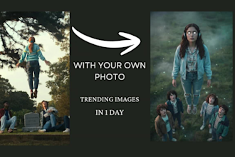 create cinematic stranger things style portraits