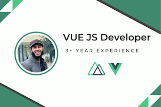 be frontend developer in vue, vuejs, vuetify, nuxt js quasar