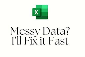 clean messy excel data professionally