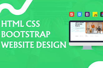 design, redesign and fix html css bootstrap website