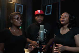 sing and record background vocals and gospel choir, singers