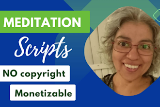 provide pre written meditation scripts