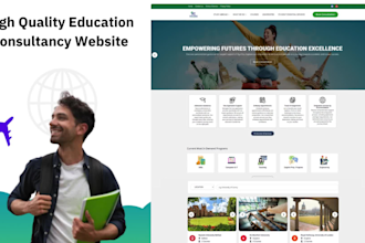 build professional education consultancy website design and development