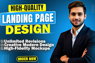 design responsive html high converting landing page, html squeeze page design