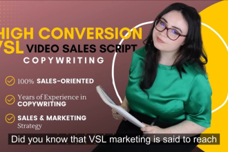 write a converting vsl video sales script copywriting