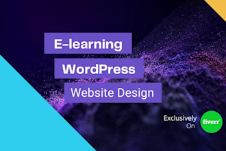 build wordpress lms or elearning website using eduma, tutorlms, wplms, learndash