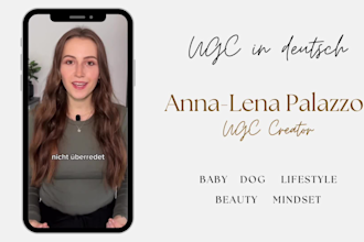 create high performing ugc videos in german