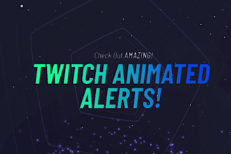 design animated vibrant twitch alerts that engage viewers on your twitch stream