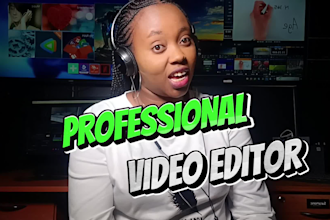 do professional video editing for youtube, cooking, vlog, and podcast