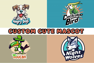 design a cute mascot and character for your logo