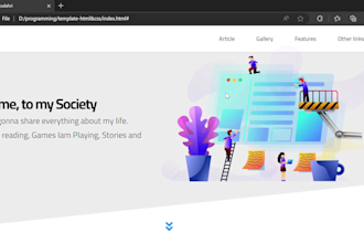 build website with HTML5, css3 and js