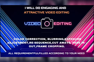 do engaging and attractive video editing for your content creation