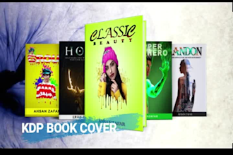 design kdp cover and kindle book cover or fix rejected book cover