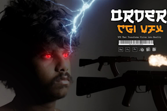 do muzzle flash gun, cgi blood effects and action vfx, cgi