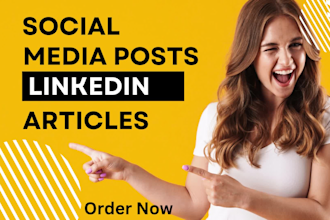 write captivating social media captions, posts, content and linkedin newsletter
