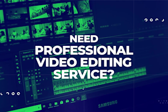 do professional youtube video editing for you