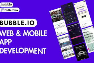 develop bubble io web apps goodbarber passion io flutterflow developer figma app
