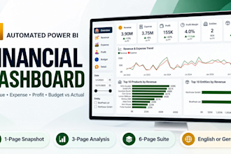 build an automated power bi financial dashboard