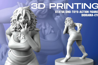 create amazing 3d sculpting for 3d printing in stl and 3mf