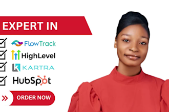 build gohighlevel hubspot flowtrack kartra sales funnel website