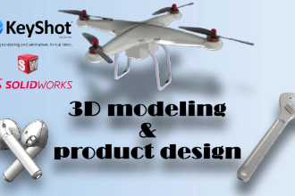 do 3d cad design, 3d modeling,stl, dxf file  using solidworks