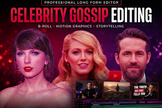 edit faceless youtube celebrity gossip and news videos