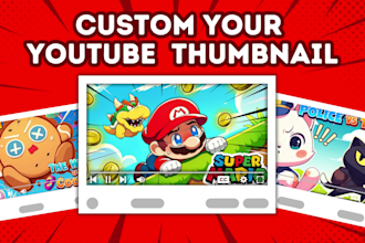 draw cartoon youtube thumbnail in any style