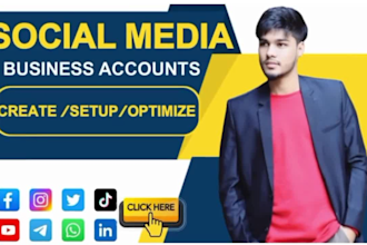 all social media accounts create, setup and design