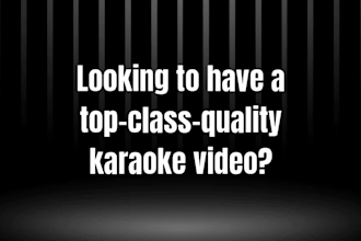 make a perfect sync full HD karaoke lyrics sing along video